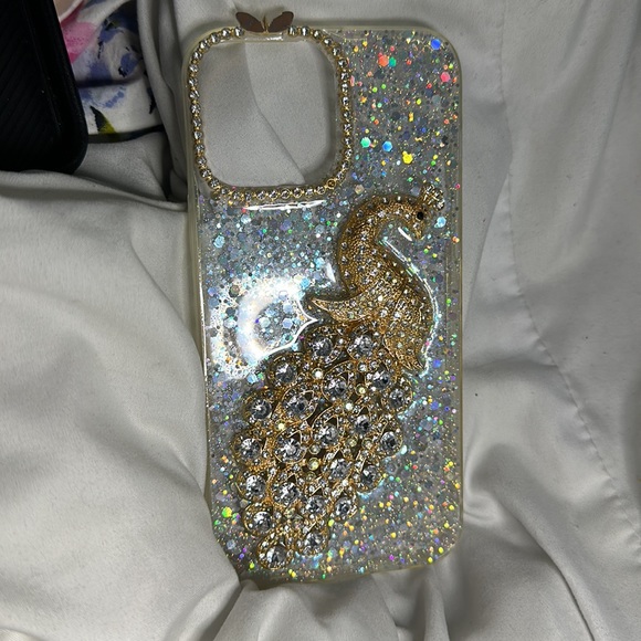 iPhone 13 Pro Max Case Diamond Peacock 🦚 - Picture 2 of 2